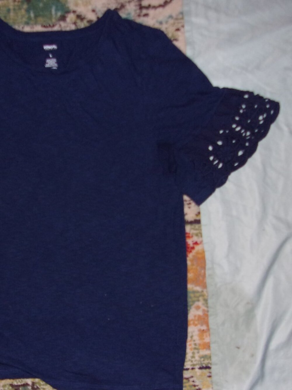 Sonoma  size   large womens tee shirt blue t blouse - Picture 5 of 5